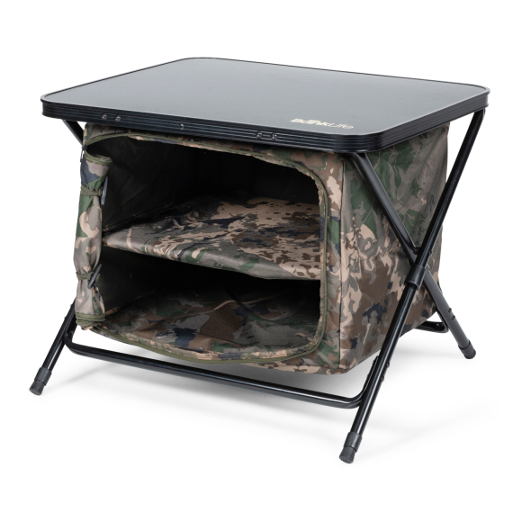 Nash Bank Life Bedside Station Camo i gruppen Outdoor / Tält & Tältmöbler / Stolar & Bord / Bord hos Fishline (T1232r)