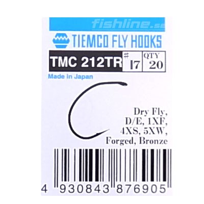 Tiemco 212 Trout Dry Fly #9 i gruppen Krok & Småplock / Krok / Flugbindningskrok hos Fishline (T212TR-9)