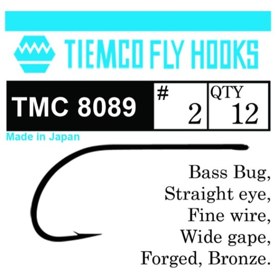 Tiemco 8089 Bass Bug 10-pack i gruppen Krok & Småplock / Krok / Flugbindningskrok hos Fishline (T8089-2r)