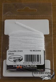 Round Chenille 2mm - White i gruppen Krok & Småplock / Flugbindning / Flugbindningsmaterial / Garn & Chenille hos Fishline (TE-RC2-010)