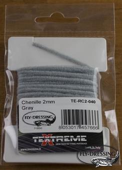 Round Chenille 2mm - Gray i gruppen Krok & Småplock / Flugbindning / Flugbindningsmaterial / Garn & Chenille hos Fishline (TE-RC2-040)