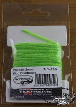 Round Chenille 2mm - Fluo Chartreuse i gruppen Krok & Småplock / Flugbindning / Flugbindningsmaterial / Garn & Chenille hos Fishline (TE-RC2-120)