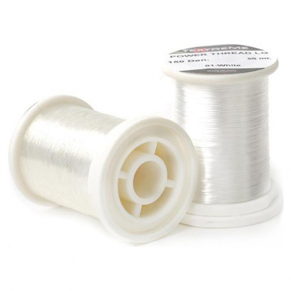 Textreme Power Thread Medium 100 Den. - White (100meter) i gruppen Krok & Småplock / Flugbindning / Flugbindningsmaterial / Bindtråd hos Fishline (TE-SPTME-01)