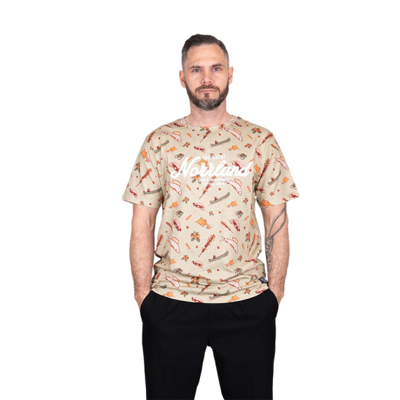 SQRTN Great Norrland T-shirt Mountain Khaki i gruppen Kläder & Skor / Kläder / T-shirts hos Fishline (TEE-522-Sr)