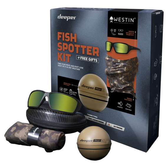 Deeper Smart Sonar CHIRP+ 2.0 inFish Spotter Kit (Westin W6 Sport + Deeper Neck Gaiter) i gruppen Marinelektronik & Båt / Ekolod & Plotter / Portabla Ekolod hos Fishline (TGAM1483)