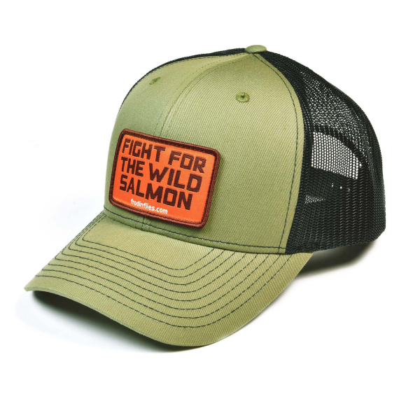 Frödin \'Wild Salmon\' Trucker Hat – Loden/Black i gruppen Kläder & Skor / Kepsar & Huvudbonader / Kepsar / Truckerkepsar hos Fishline (TH-FOB)