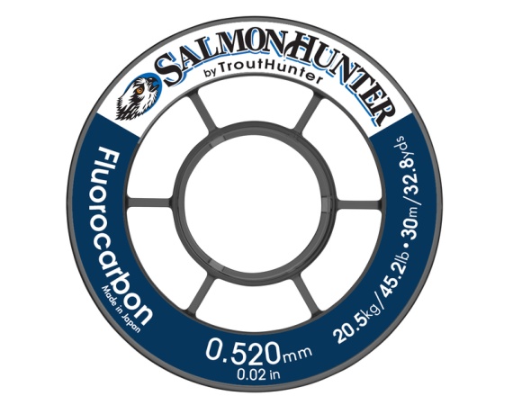 Trout Hunter SalmonHunter Fluorocarbon Tafsmaterial - 0,260 mm i gruppen Krok & Småplock / Tafsar & Tafsmaterial / Färdiga Tafsar / Taperade Flugfisketafsar hos Fishline (TH50171)