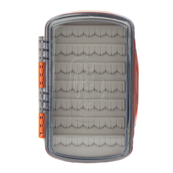 Tacky Pescador Fly Box Small Clear - Burnt Orange i gruppen Förvaring / Boxar & Lådor / Flugaskar hos Fishline (TPFB-S-C-BO)