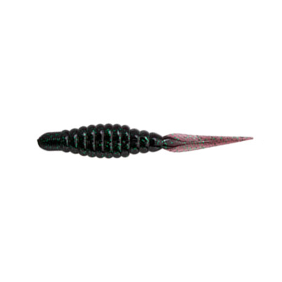 Baitbreath U30 Flat Pin Tail 11,4cm - Junebug/Green i gruppen Fiskedrag / Jiggar & Gummibeten / Kräftor & Creaturebaits / Maskar & Worm baits hos Fishline (TRA-BB168)
