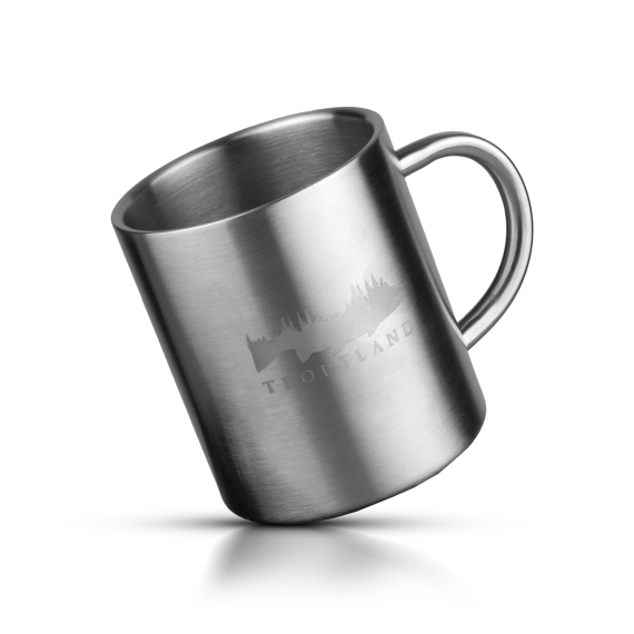 Troutland Dubbelväggsmugg 350ml i gruppen Outdoor / Friluftskök & Redskap / Koppar & Muggar hos Fishline (TRTMUGG)