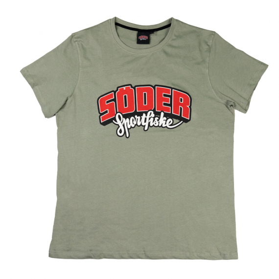 Söder Sportfiske T-shirt Light Olive i gruppen Kläder & Skor / Kläder / T-shirts hos Fishline (TS2000LOSSr)