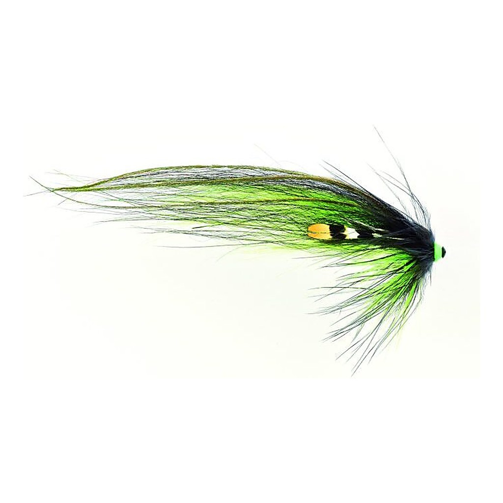 Frödin TTT Nobody Series - Black Green Helmet i gruppen Fiskedrag / Flugor / Laxflugor hos Fishline (TSBGr)