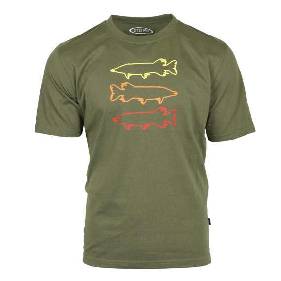 Vision Pike T-Shirt Olive i gruppen Kläder & Skor / Kläder / T-shirts hos Fishline (V3047-Sr)
