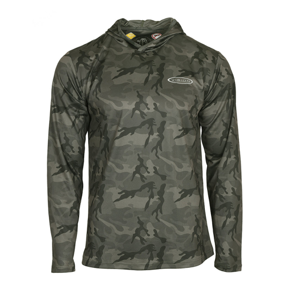 Vision Bamboo Bug & UV Hoodie Camo i gruppen Kläder & Skor / Kläder / Tröjor / Hoodies hos Fishline (V3053-XSr)
