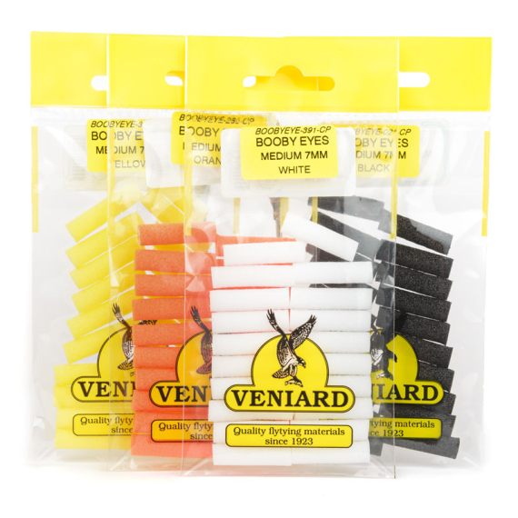 Booby Eyes, Medium i gruppen Krok & Småplock / Flugbindning / Flugbindningsmaterial / Ögon hos Fishline (VBE4Mr)