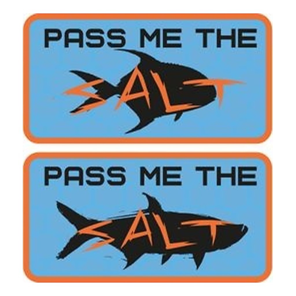 Vision SALT Sticker double 81mm i gruppen Övrigt / Klistermärken & Dekaler hos Fishline (VS4)
