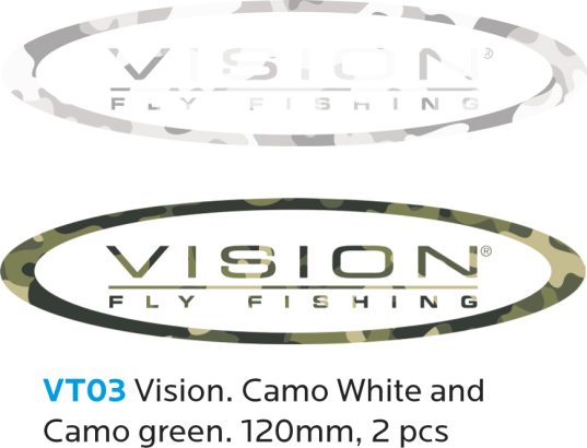 Vision Sticker Camo 120mm 2 pieces i gruppen Övrigt / Klistermärken & Dekaler hos Fishline (VT03)