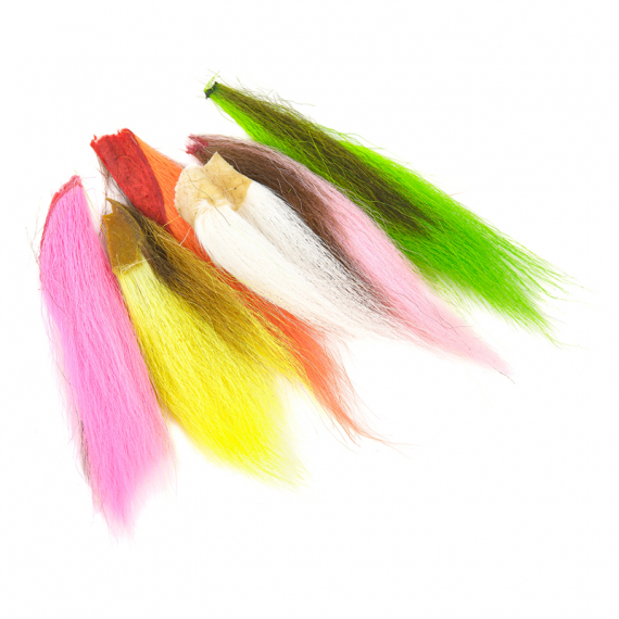 Bucktail Assortment. 6 Flourescent Colors i gruppen Krok & Småplock / Flugbindning / Flugbindningsmaterial / Hårmaterial / Bucktails hos Fishline (W-BTA500)