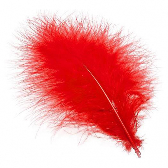 Marabou Plumes - Fluo Red i gruppen Krok & Småplock / Flugbindning / Flugbindningsmaterial / Fjädrar & Nackar / Hackel hos Fishline (W-MA501)