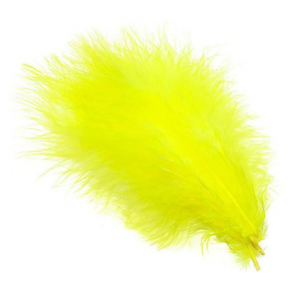Marabou Plumes - Fluo Yellow i gruppen Krok & Småplock / Flugbindning / Flugbindningsmaterial / Fjädrar & Nackar / Hackel hos Fishline (W-MA502)
