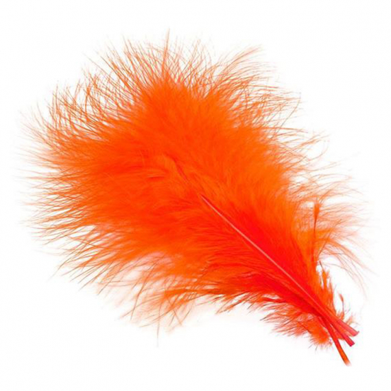 Marabou Plumes - Fluo Fire Orange i gruppen Krok & Småplock / Flugbindning / Flugbindningsmaterial / Fjädrar & Nackar / Hackel hos Fishline (W-MA505)