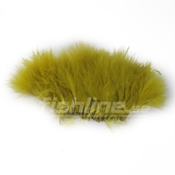 Marabou Strung - Yellow Olive i gruppen Krok & Småplock / Flugbindning / Flugbindningsmaterial / Fjädrar & Nackar / Övriga Fjädrar hos Fishline (W-MB061)