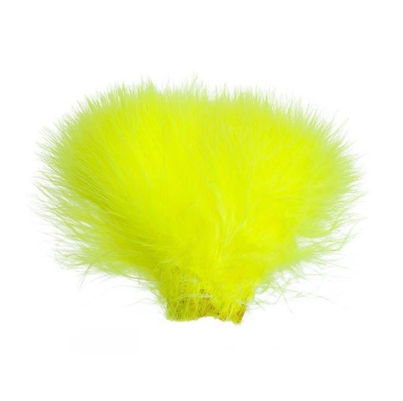 Marabou Strung - Fluo. yellow i gruppen Krok & Småplock / Flugbindning / Flugbindningsmaterial / Fjädrar & Nackar / Övriga Fjädrar hos Fishline (W-MB502)