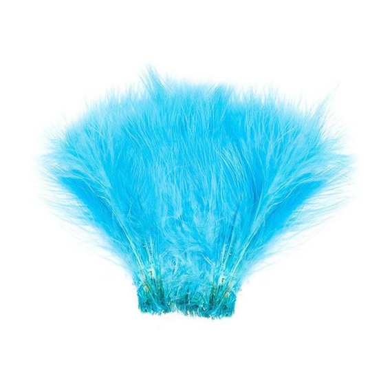 Marabou Strung - Fluo. blue i gruppen Krok & Småplock / Flugbindning / Flugbindningsmaterial / Fjädrar & Nackar / Övriga Fjädrar hos Fishline (W-MB507)
