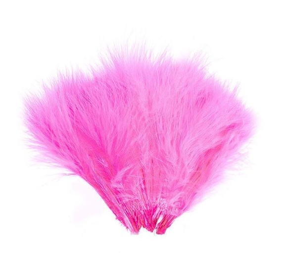 Marabou Strung - Fluo. pink i gruppen Krok & Småplock / Flugbindning / Flugbindningsmaterial / Fjädrar & Nackar / Övriga Fjädrar hos Fishline (W-MB510)