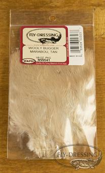 Wolly Bugger Marabou - Tan i gruppen Krok & Småplock / Flugbindning / Flugbindningsmaterial / Fjädrar & Nackar hos Fishline (W-MW041)