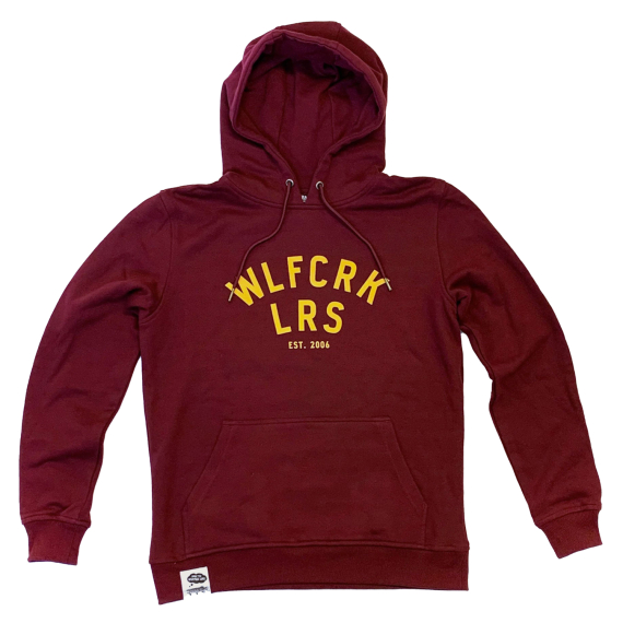 Wolfcreek Lures Logo Hoodie, Burgundy i gruppen Kläder & Skor / Kläder / Tröjor / Hoodies hos Fishline (WCL-05-HOOD-03-BRGr)