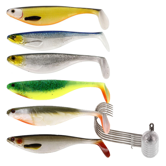 Westin Shadteez 9cm Jiggpaket Abborre i gruppen Fiskedrag / Betespaket / Betespaket Abborre hos Fishline (WESTINPDB1)