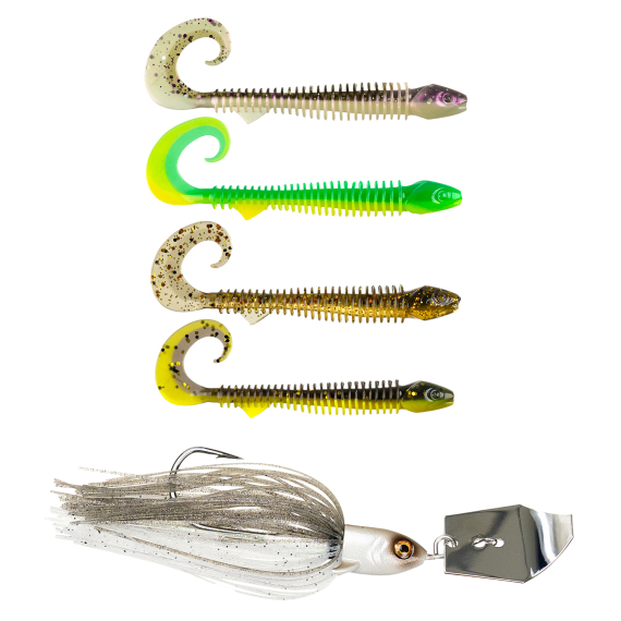 Wingman Bladed jig Scout RibTail Bundle i gruppen Fiskedrag / Bladed Jigs & Chatterbaits hos Fishline (WINGMANCHATTERRIBTAILSET)