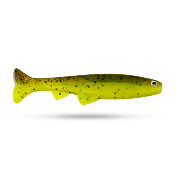 Scout Kicker 9cm (5-pack) - Muddy Chartreuse i gruppen Fiskedrag / Jiggar & Gummibeten / Abborrjiggar & Gösjiggar hos Fishline (Z-STSK9-4)