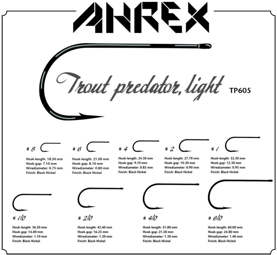 Ahrex TP605 Trout Predator Light Krok 12-pack i gruppen Krok & Småplock / Krok / Flugbindningskrok hos Fishline (atp605-6r)