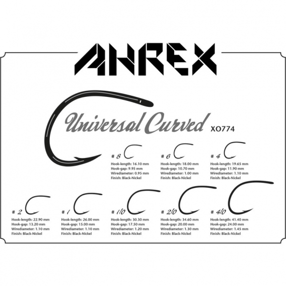 Ahrex XO774 - Universal Curved i gruppen Krok & Småplock / Krok / Flugbindningskrok hos Fishline (axo774-1r)