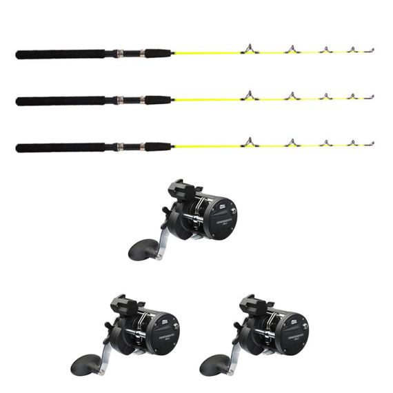 Abu Garcia Cardinal Trolling 20LC/Fladen Ice Pike 115cm Combo Höger 3-Pack i gruppen Fiskemetoder / Vinterfiske / Isfiskeset / Ismeteset hos Fishline (cardinal1153pcsset)