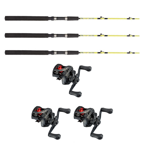 Daiwa PR100L/Fladen Ice Pike 130cm Combo Vänster 3-Pack i gruppen Fiskemetoder / Vinterfiske / Isfiskeset / Ismeteset hos Fishline (daiwaprfladen1303pcsset)