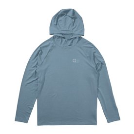 Salty Crew Mariner Hood Tech Tee Pilot Blue
