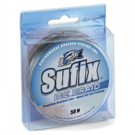 Sufix Ice Braid 50m Flätlina GRÅ 0,20mm