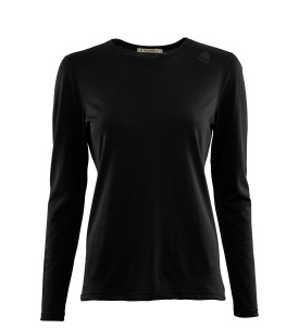 Aclima LightWool Undershirt Long Sleeve Jet Black XL