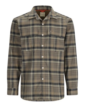 Simms Coldweather Shirt Hickory Asym Ombre Plaid XL