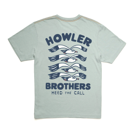 Howler Bro's Cotton T-Shirt Flocka Seagulls Puritan Grey