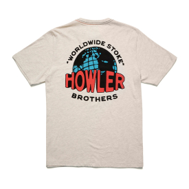 Howler Bro's Cotton T-Shirt Worldwide Howler Grey Heather