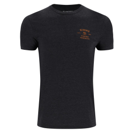 Simms Stacked Bass T-Shirt Charcoal Heather