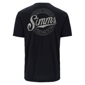 Simms Circle Lockup T-Shirt Black