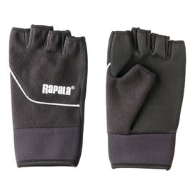 Rapala Soft Shell Cut Finger Gloves Black
