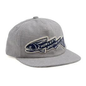 Howler Bros Unstructured Snapback Hats Trout Bolt - Grey Grid Corduroy
