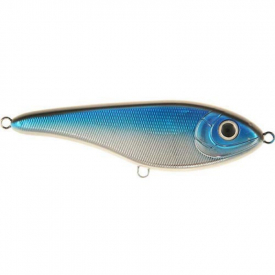 Buster Jerk, sinking, 15cm, Blue/Krom