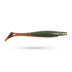 Pig Shad 15cm Nano Size (4-pack) - Motor Oil Pepper